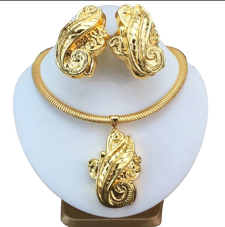 Gold African Necklace